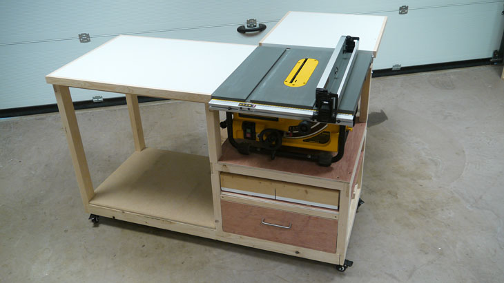 Fabrication d'un établi mobile polyvalent / EP02 - Update pour la Dewalt DW745