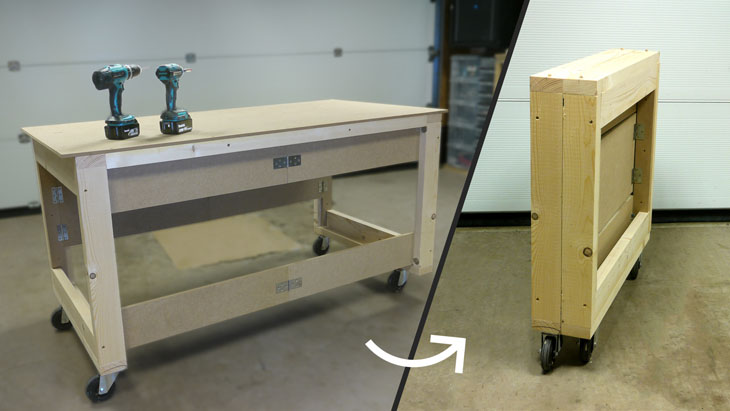 Un établi MOBILE et PLIABLE tout simple